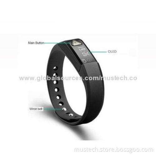 Bluetooth Bracelets with Pedometer for iOS/Android Smartphones, WatchNew